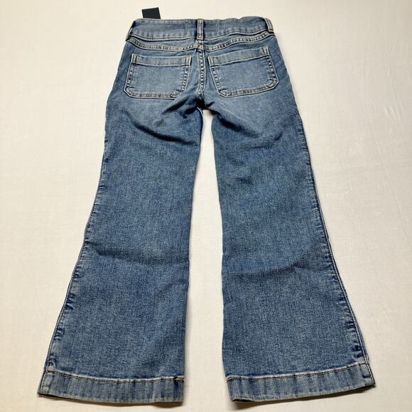 abercrombie kids Girls Low Rise Bootcut Jeans Size 5/6 Regular Y2K Medium Wash - Picture 9 of 10